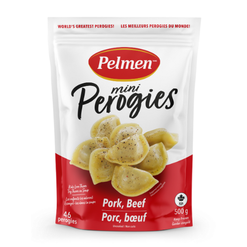 J. 02250 MINI PELMENI PORK & BEEF PELMENI 500G/12CS