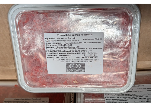 COHO SALMON ROE IKURA CAVIAR 500G