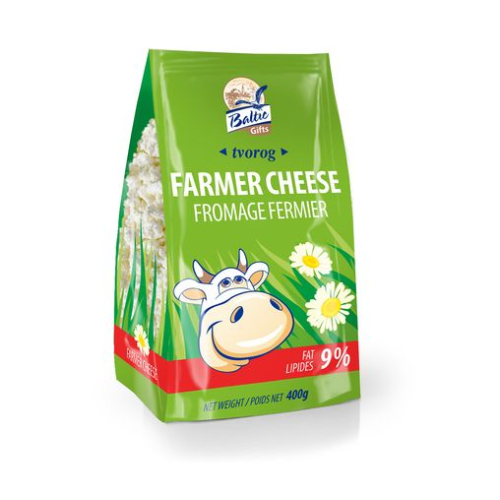 BALTIC GIFTS FARMER CHEESE 9% 8PS X 400G