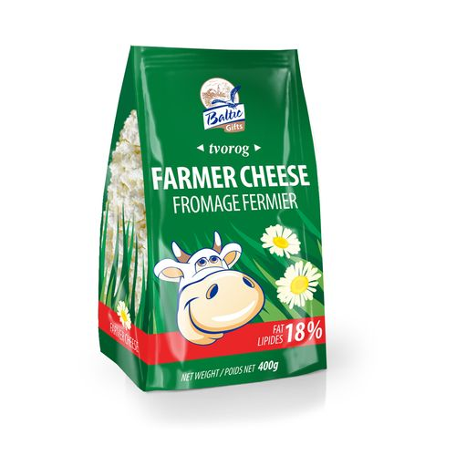 BALTIC GIFTS FARMER CHEESE 18% 8PS X 400G
