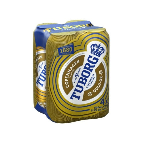 TUBORG GOLD 4*500ML.*6PCS.