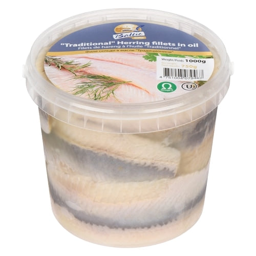 BALTIC GIFTS - HERRING FILLET IN OIL "TRADITIONAL" 6PS X 1000G