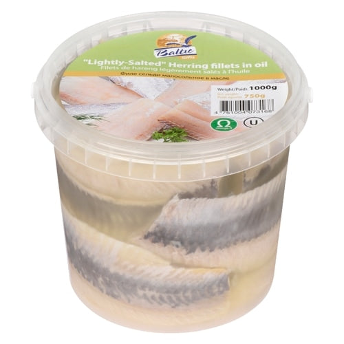 BALTIC GIFTS - HERRING FILLET IN OIL LIGHT-SALTED 6PS X 1000G